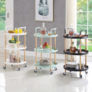 3-TIER LUXURY MOVABLE TROLLEY