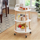 3-TIER LUXURY MOVABLE TROLLEY