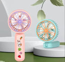 Mini Night Light Rechargeable Handheld Fan