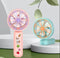 Mini Night Light Rechargeable Handheld Fan