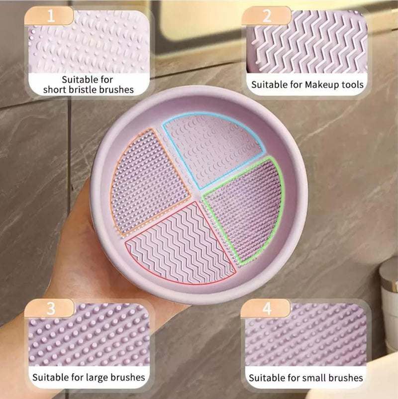 Silicone Makeup Brush Cleaner Bowl