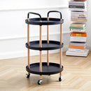 3-TIER LUXURY MOVABLE TROLLEY