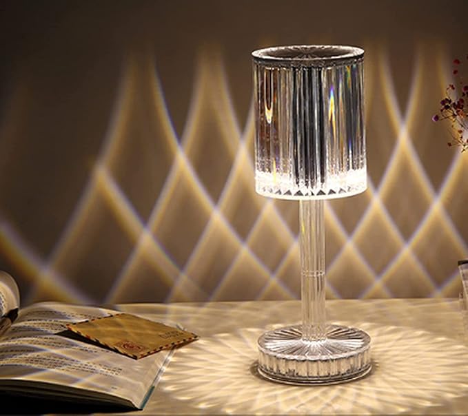 Diamond Shape Crystal Lamp