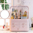 Acrylic Double Door Cosmetic Organizer