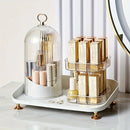 Rotating Cosmetic Brush And Lipstick Organizer