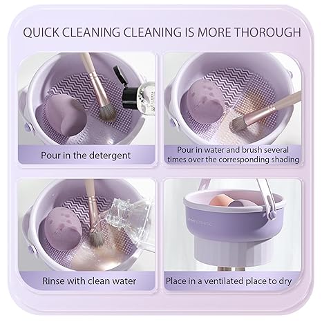 Silicone Makeup Brush Cleaner Bowl