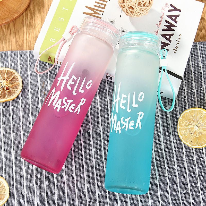 Hello Master Glass Water Bottle