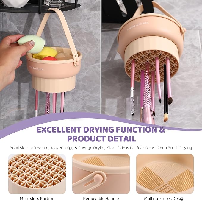 Silicone Makeup Brush Cleaner Bowl