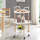 3-TIER LUXURY MOVABLE TROLLEY