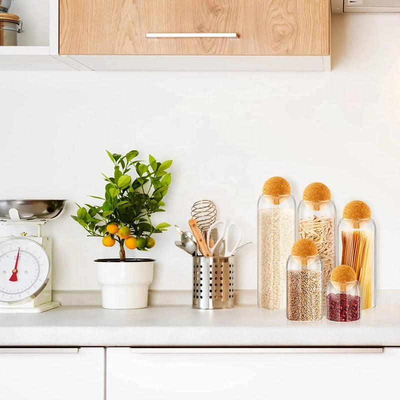 Boll Cork Glass Storage Jar