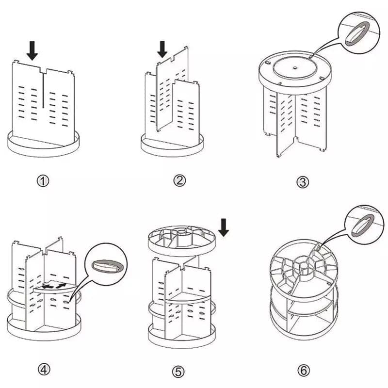 360 Rotating Cosmetic Organizer