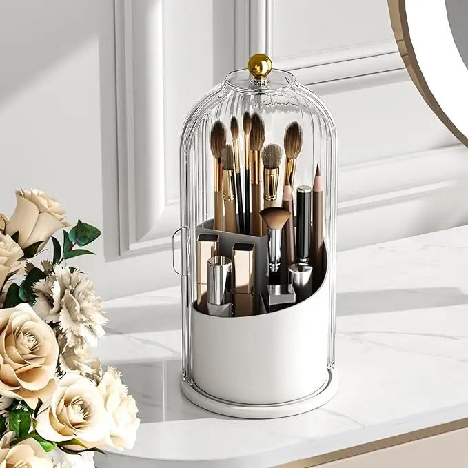 Luxury Rotatable Cosmetic Brush Holder