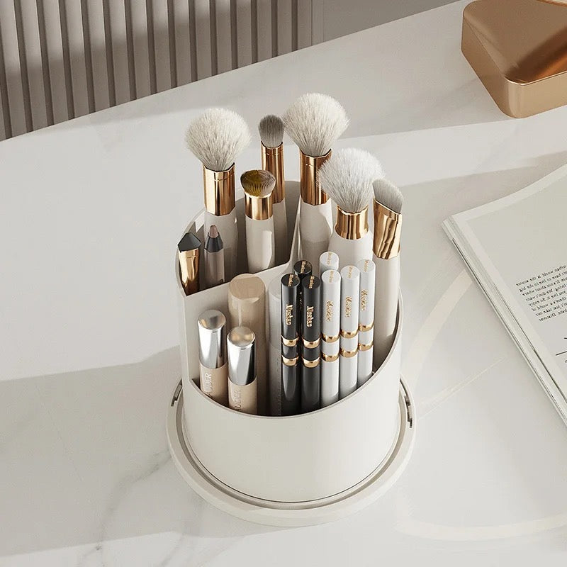 Luxury Rotatable Cosmetic Brush Holder