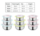 3Pcs Steel Container Set With Cap