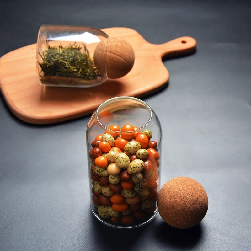 Boll Cork Glass Storage Jar