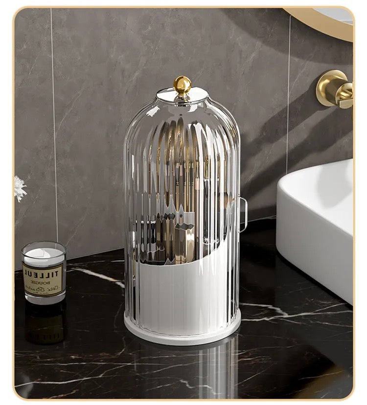 Luxury Rotatable Cosmetic Brush Holder