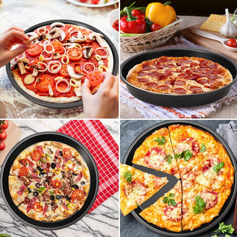 Non Stick Pizza Baking Pan 3Pcs Set