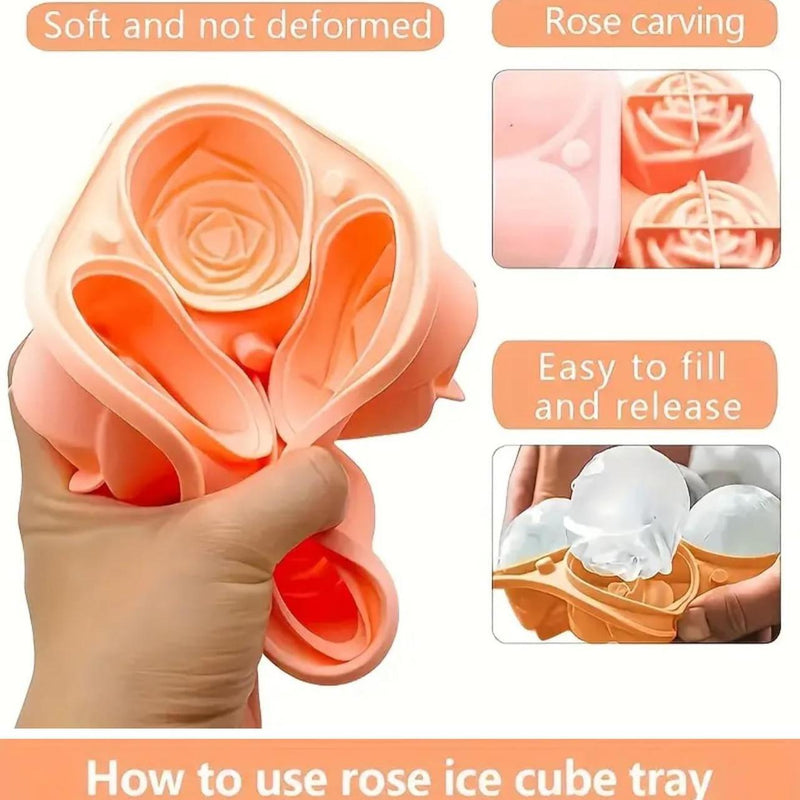 3D Rose Ice Cube Mold