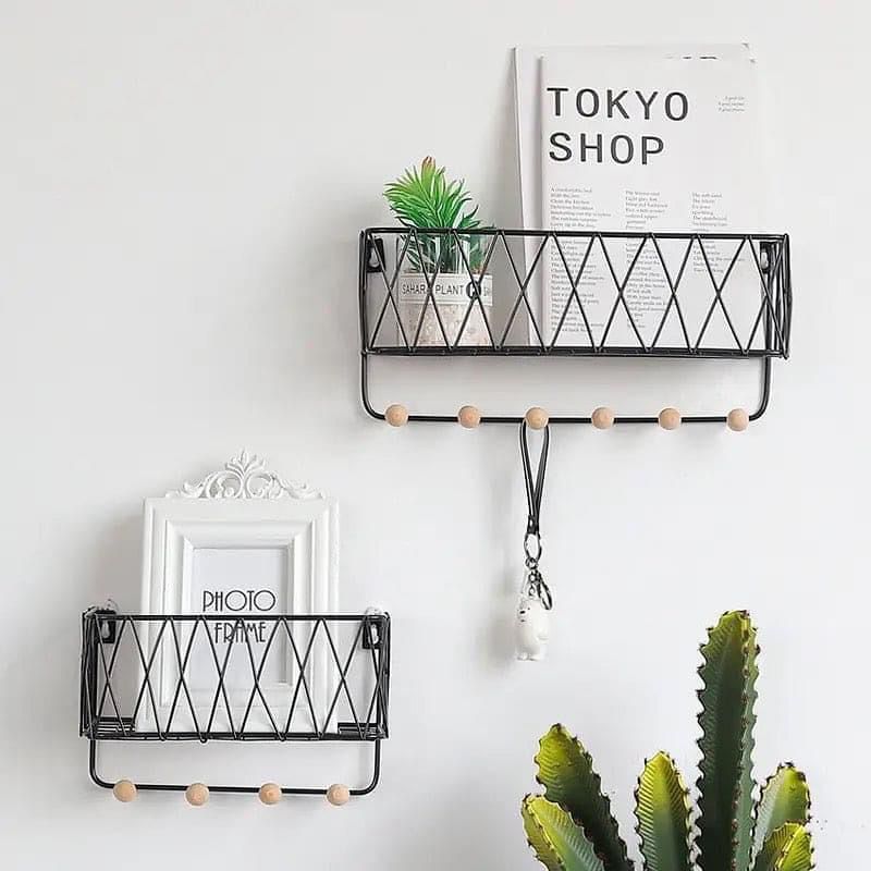 Criss-Cross Wall Shelf