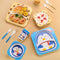 5PCs Bamboo Kids Serving Tray