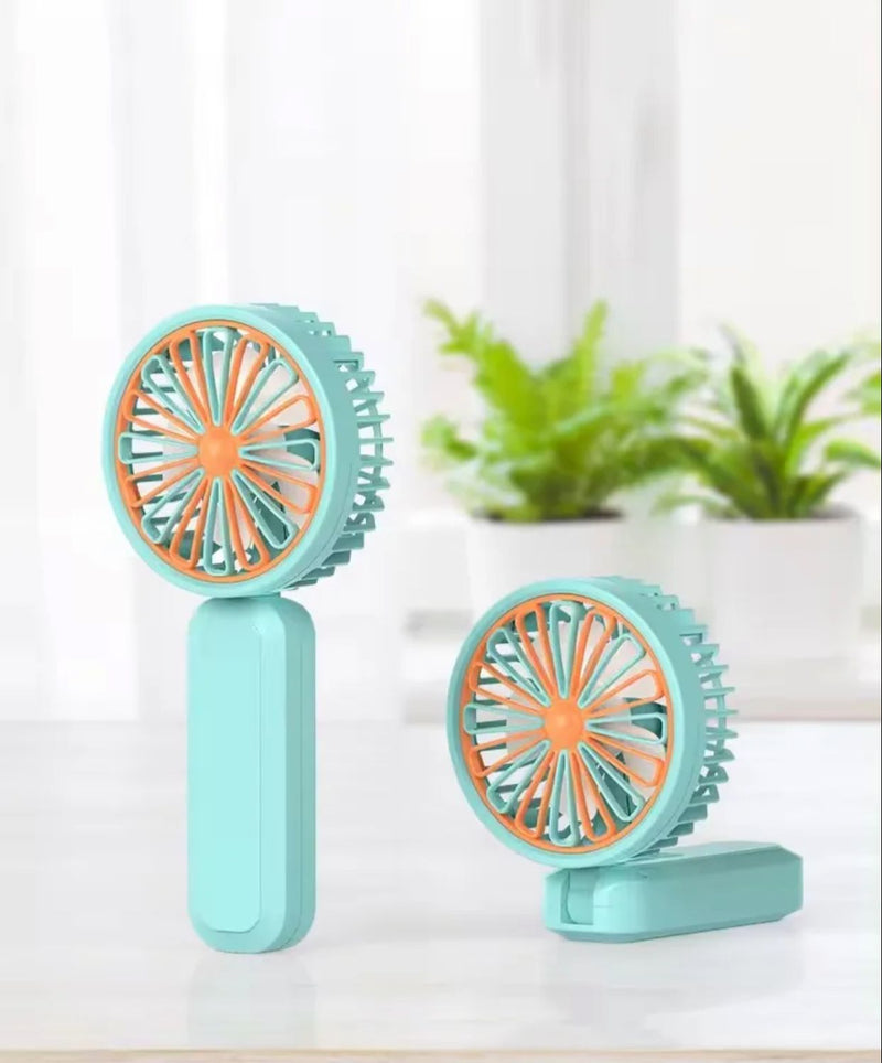 Mini Night Light Rechargeable Handheld Fan