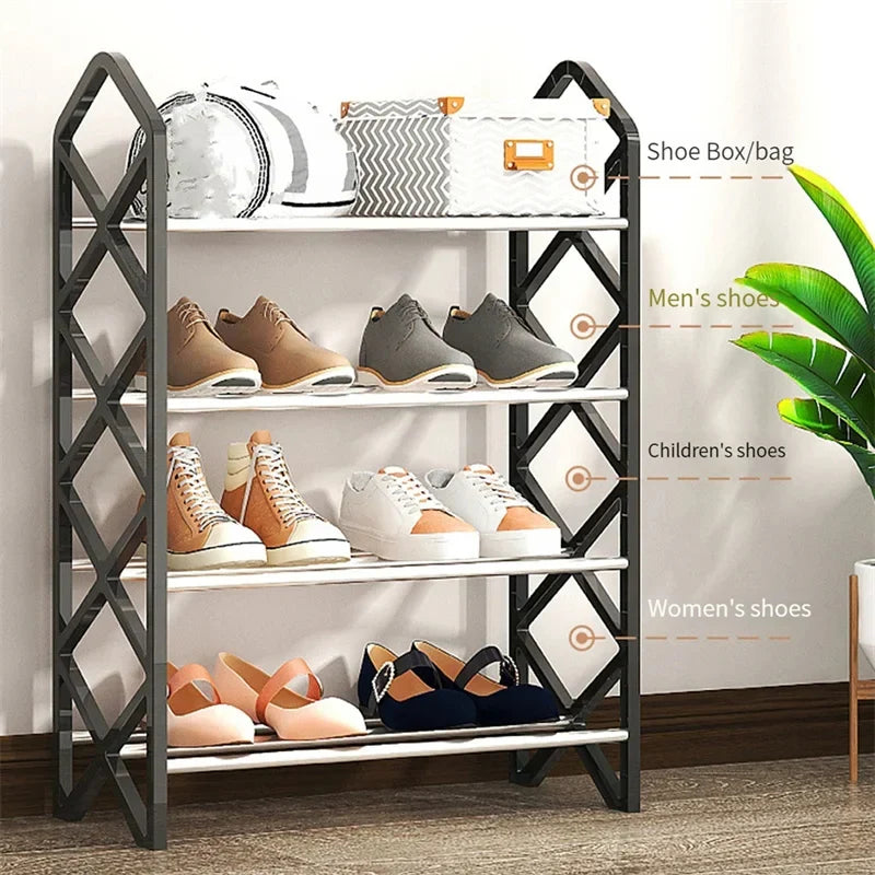 4 Layer Diamond Shoe Rack